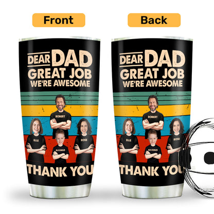 Dear Dad | Personalized Stainless Steel Tumbler JSSSTN32