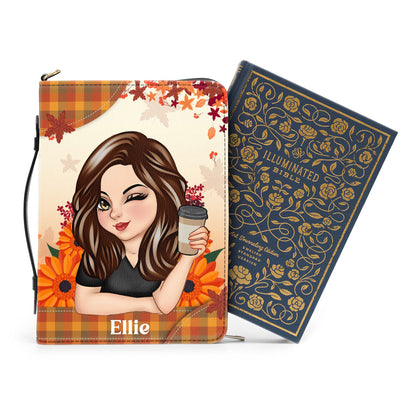 God Is Within Her She Will Not Fall | Personalized Bible Cover JSBCPT2076L