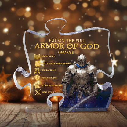 Armor Of God | Personalized Custom Shaped Squared Acrylic Plaque JSAPPPPA1574L