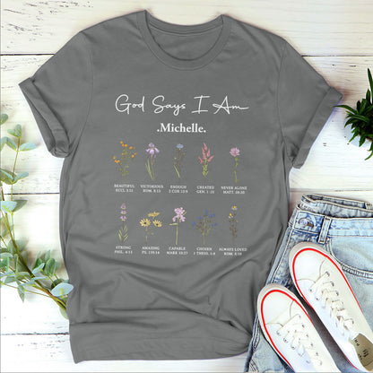 God Says I Am | Personalized Classic Unisex T-shirt