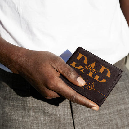 Daddy | Personalized Folded Wallet For Men JSLFWH864