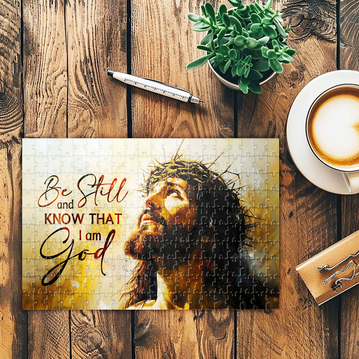 Be Still And Know That I Am God | Rectangle Jigsaw Puzzle JPHN204