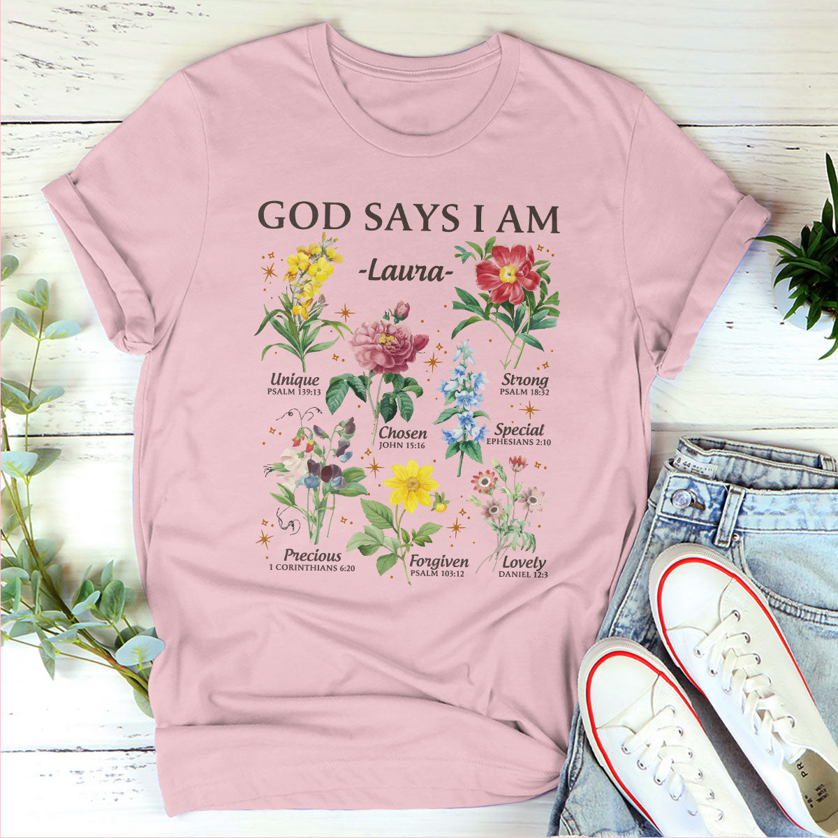 God Says I Am | Personalized Classic Unisex T-shirt