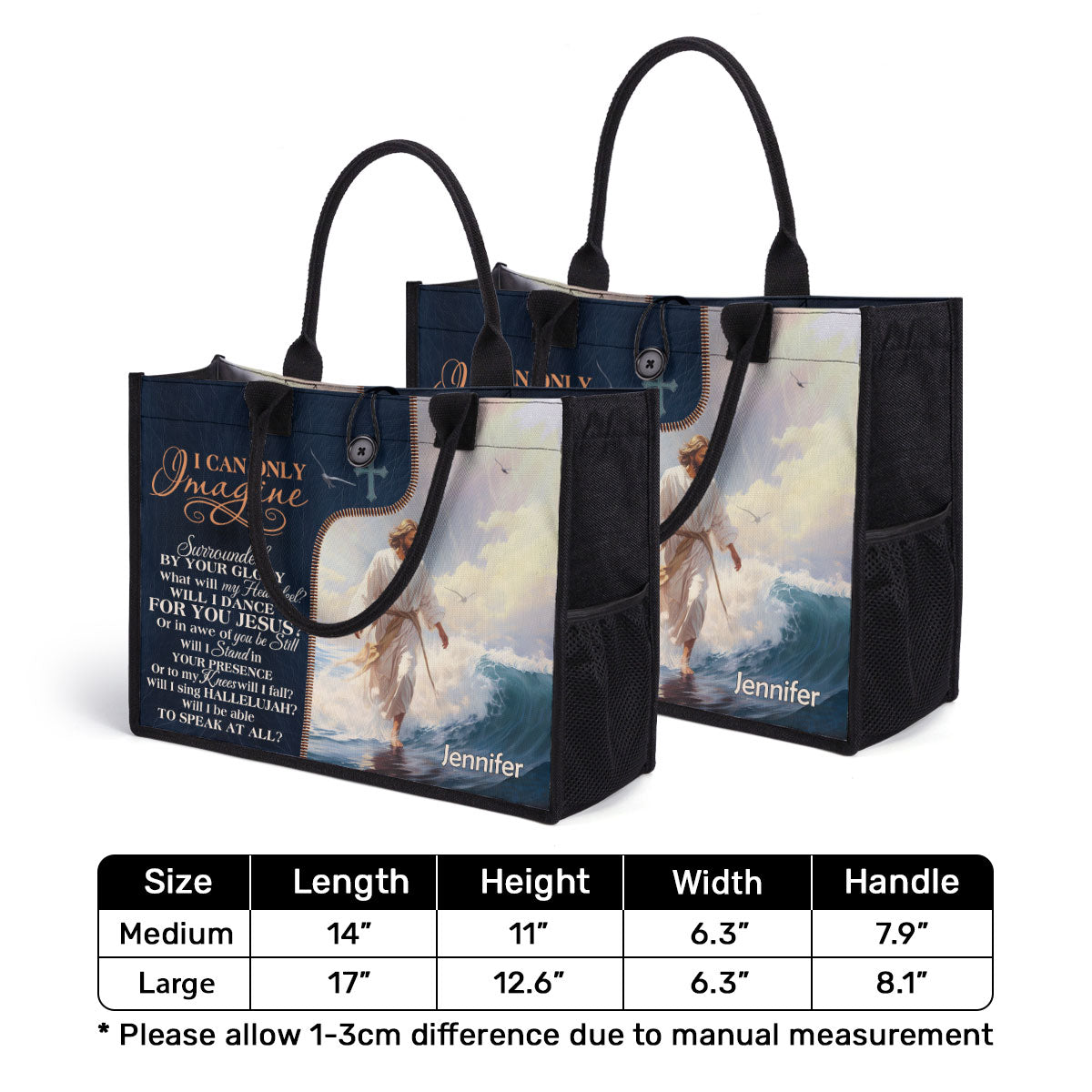 I Can Only Imagine - Personalized New Canvas Tote Bag CTBM737