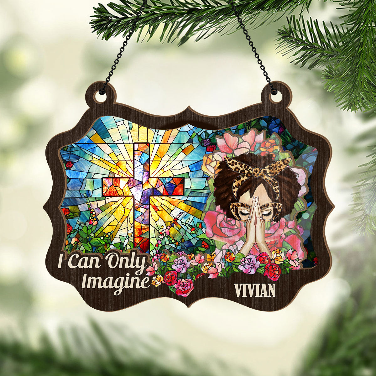 I Can Only Imagine | Personalized Window Hanging Suncatcher JSWHSCPT1482L