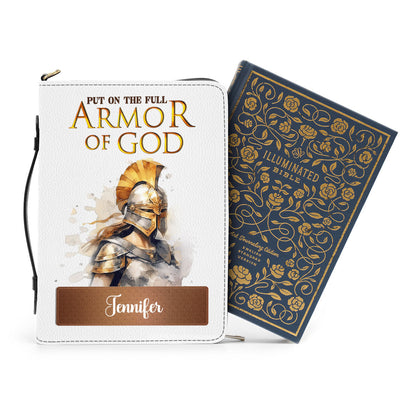 Jesuspirit | Personalized Bible Cover With Handle | Spiritual Gift For Christian People | Armor Of God BCM761