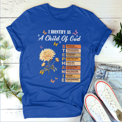 I Identify As A Child Of God | Personalized Classic Unisex T-shirt