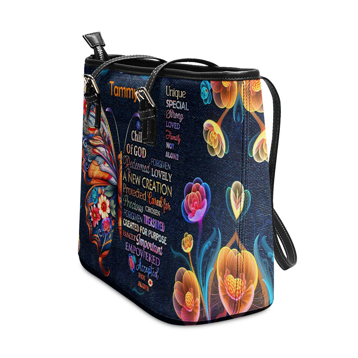 Jesuspirit | Personalized Leather Tote Bag | Child Of God LLTBM719