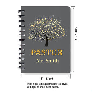 Jesuspirit  | Religious Gift For Christian People | Thank You Pastor  | Personalized Spiral Journal SJNAM1002B