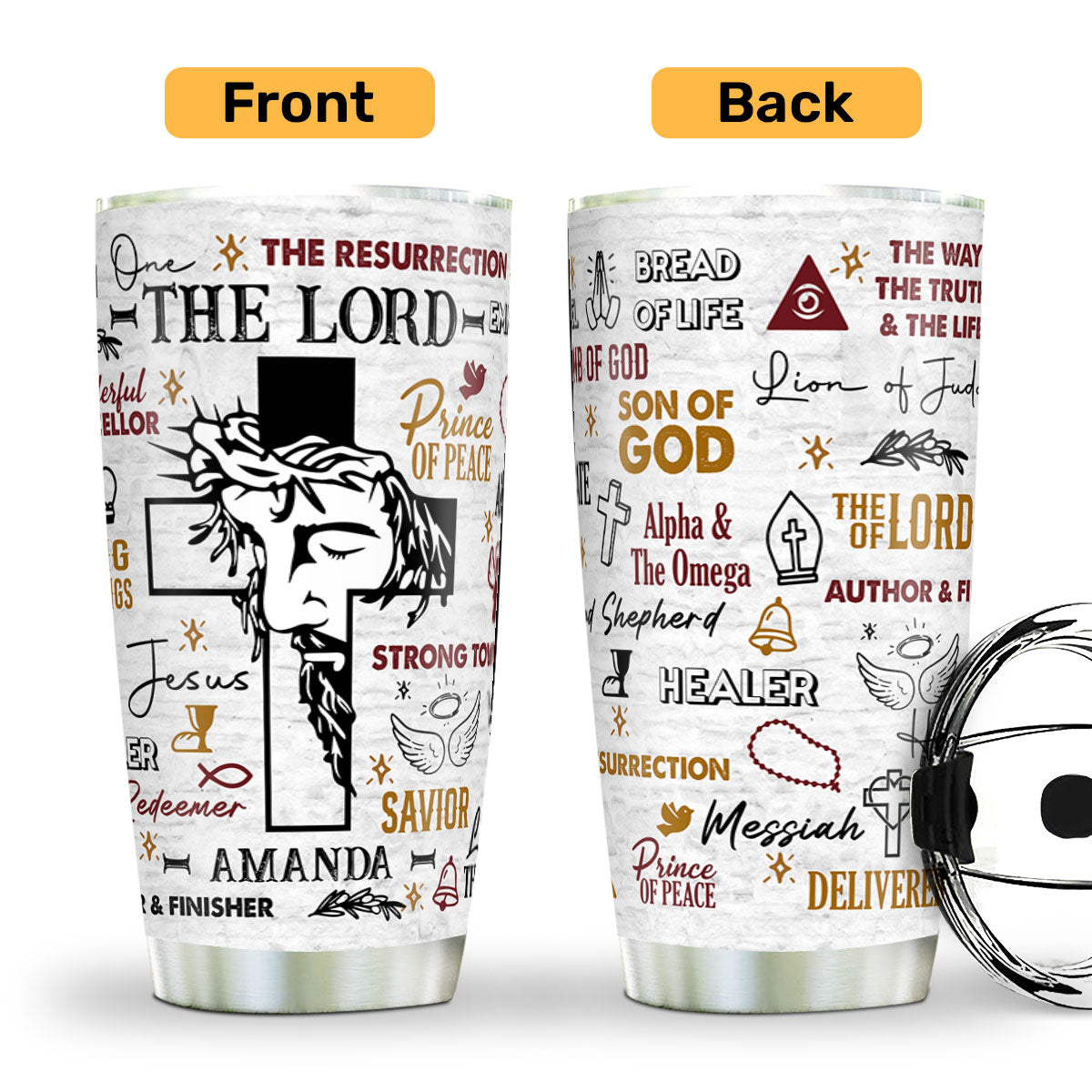 Jesus The Lord Of Lords | Personalized Stainless Steel Tumbler JSSSTPT2474D