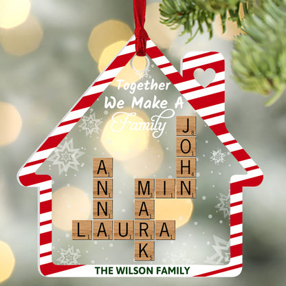 Together We Make A Family | Personalized 1-Side Acrylic Ornament