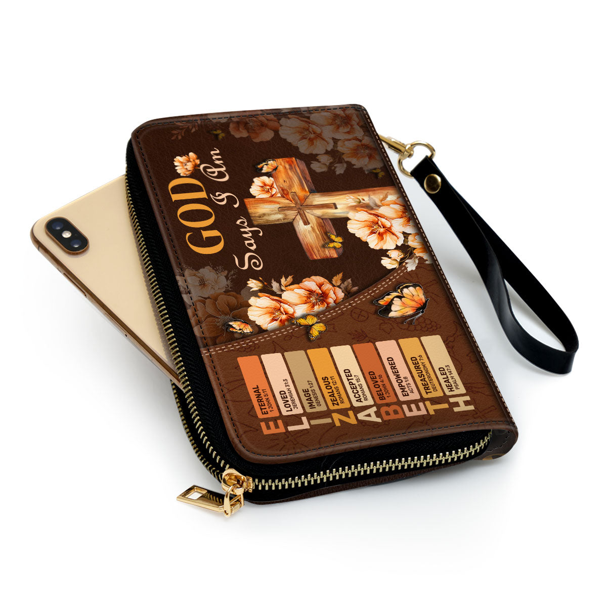 God Says I Am | Personalized Clutch Purse