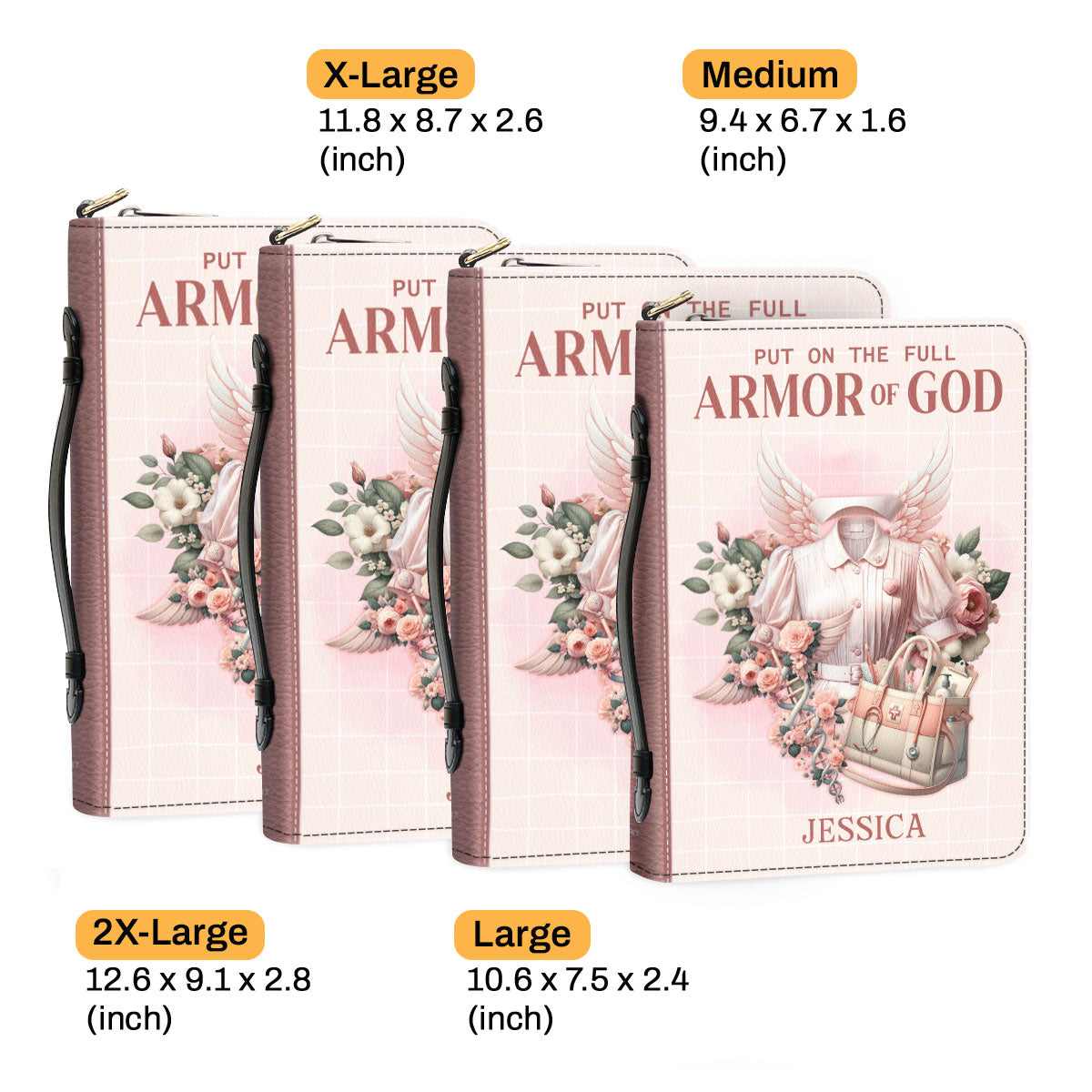 Nurse Put On The Full Armor Of God Bible Cover | Personalized Bible Cover JSBCHLPA1595M