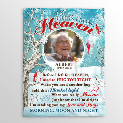 Hug From Heaven | Personalized Fleece Blanket JSFBPT2451M