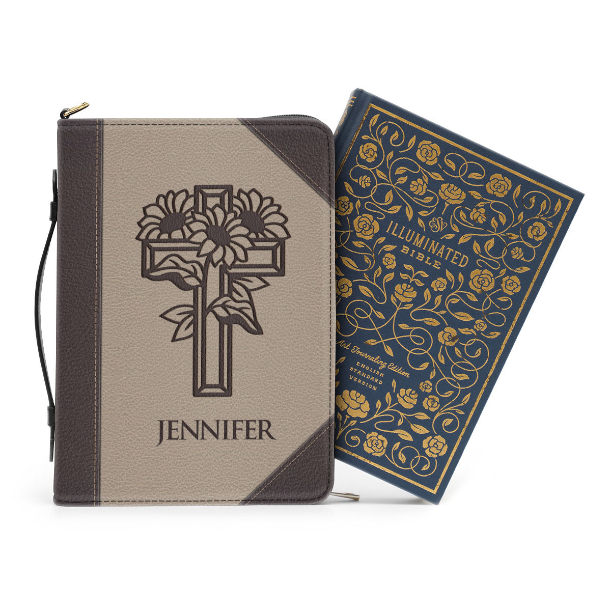 We Love Because He First Loved Us - Meaningful Personalized Bible Cover BC18