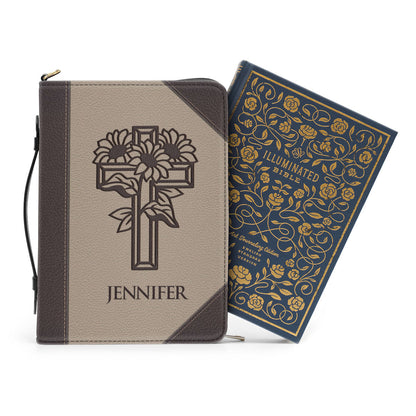 We Love Because He First Loved Us - Meaningful Personalized Bible Cover BC18
