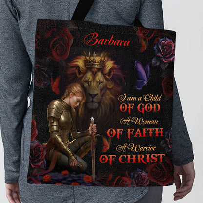 Jesuspirit| Personalized Christian Tote Bag | A Woman Of Faith TBM728