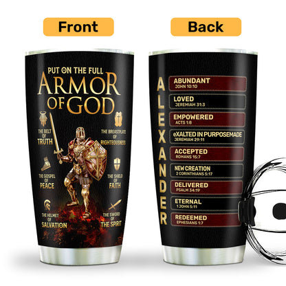 Armor Of God | Personalized Stainless Steel Tumbler