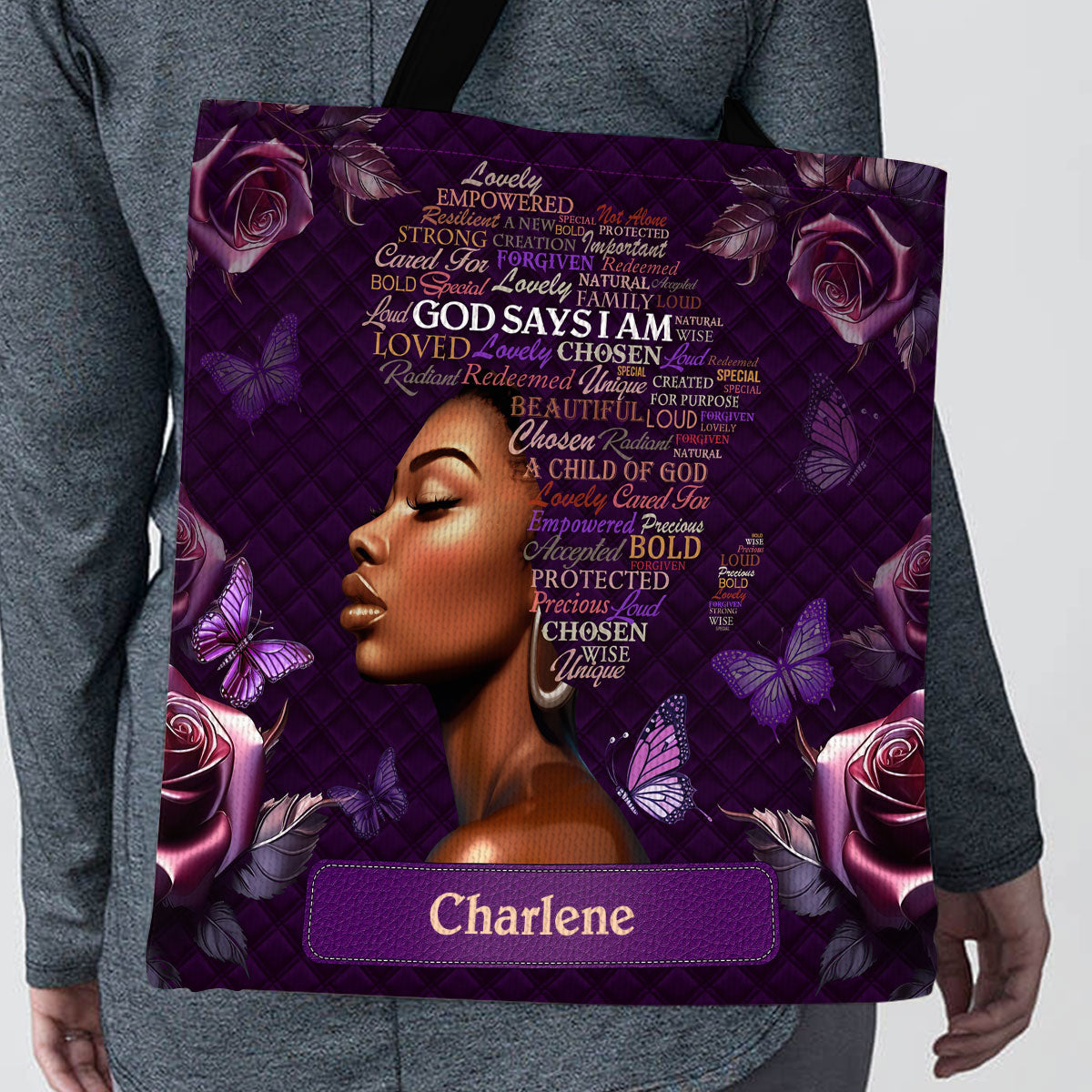 Jesuspirit| Personalized Christian Tote Bag | Africa Map TBM722A