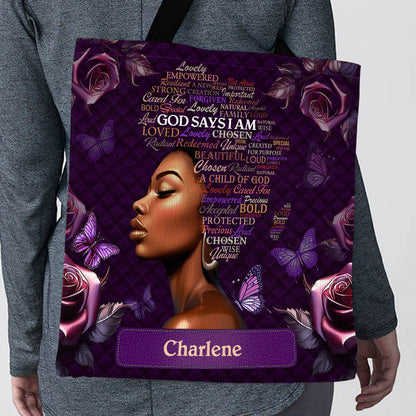 Jesuspirit| Personalized Christian Tote Bag | Africa Map TBM722A