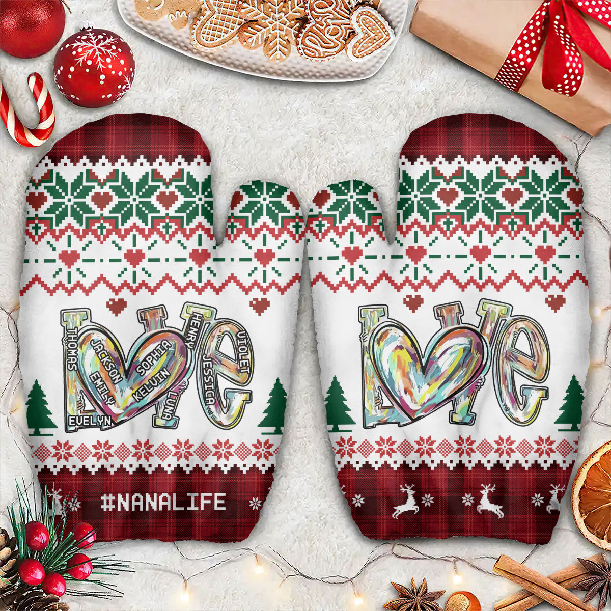 My Favorite People Call Me Grandma | Personalized Warm Mittens JSWMPT2258L