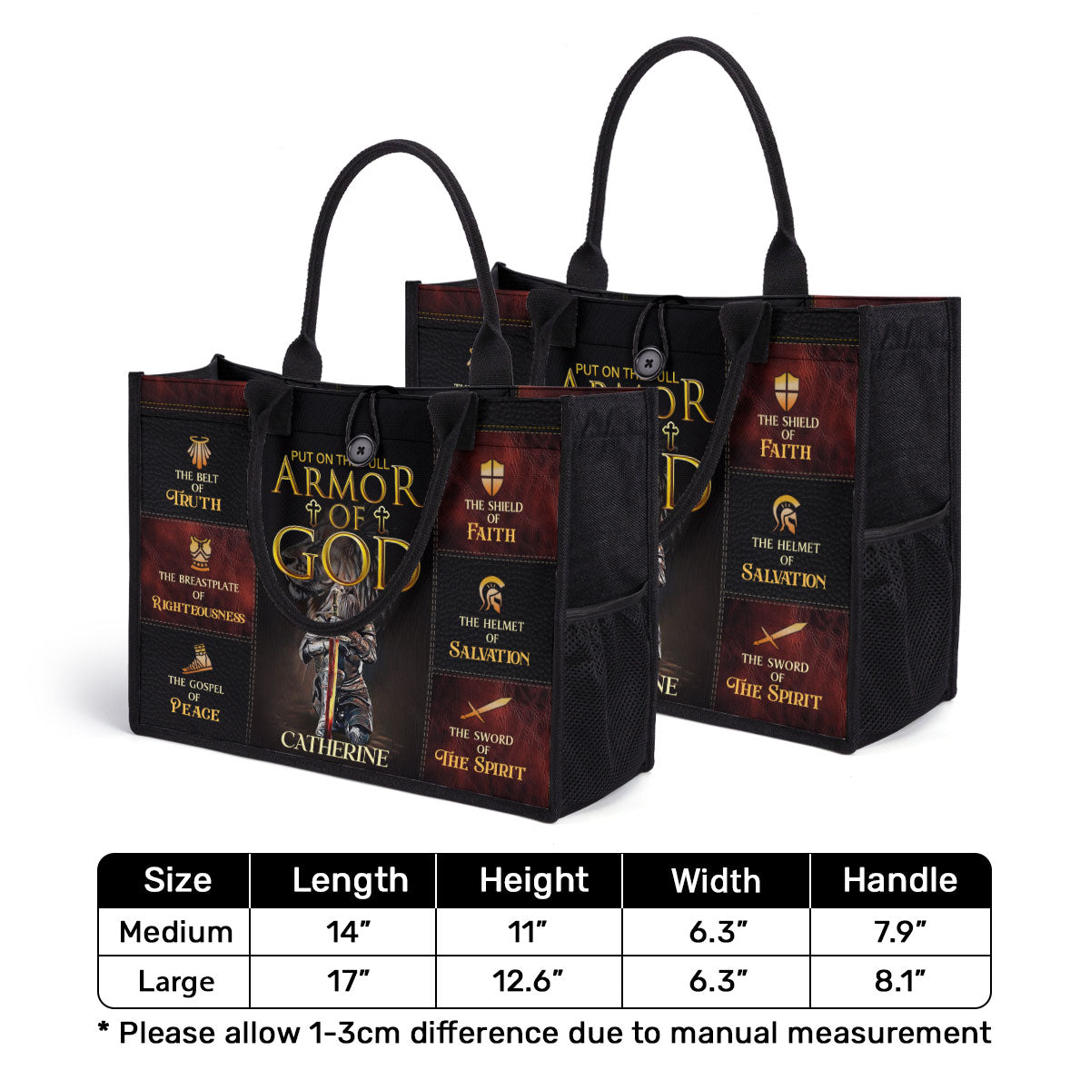 Armor Of God - Personalized New Canvas Tote Bag CTBM777