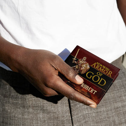 Armor Of God | Personalized Folded Wallet For Men JSLFWM1029