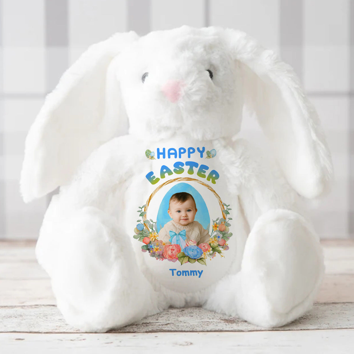 Happy Easter | Personalized Stuffed Bunny