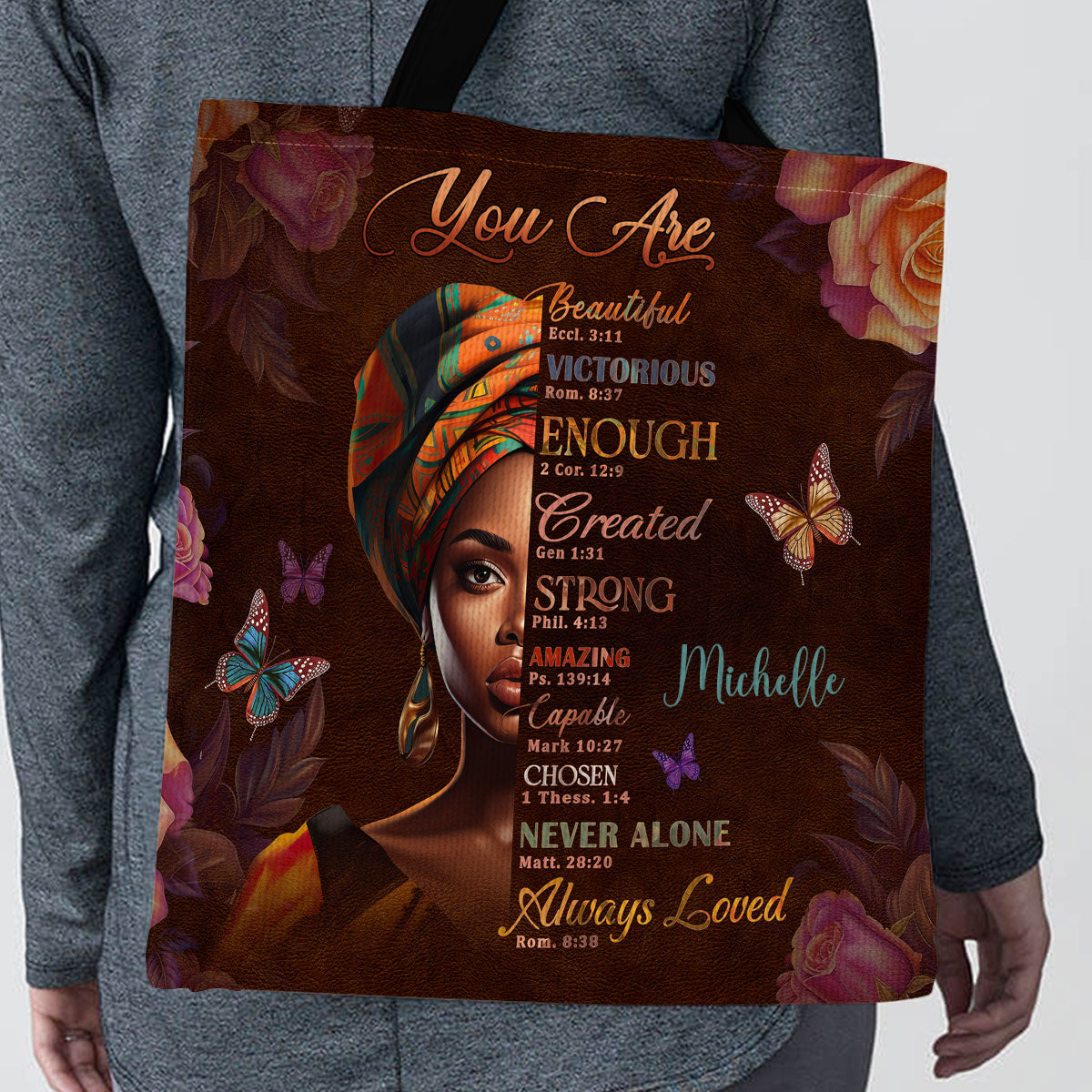 Jesuspirit| Personalized Christian Tote Bag | You Are Never Alone TBM721