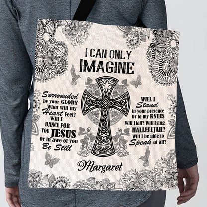 Jesuspirit| Personalized Christian Tote Bag | I Can Only Imagine  TBM738