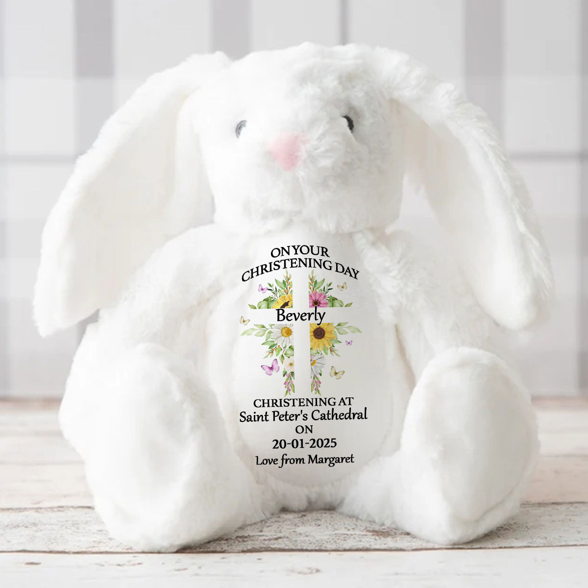 Christening | Personalized Stuffed Bunny