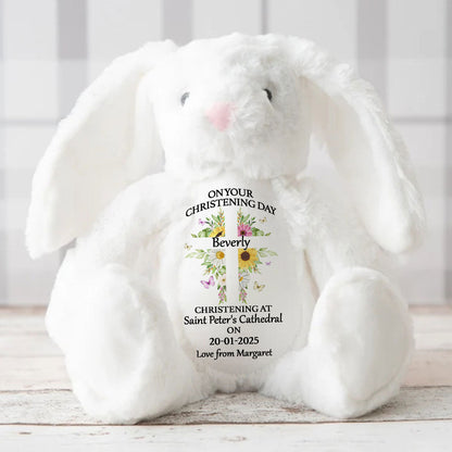 Christening | Personalized Stuffed Bunny