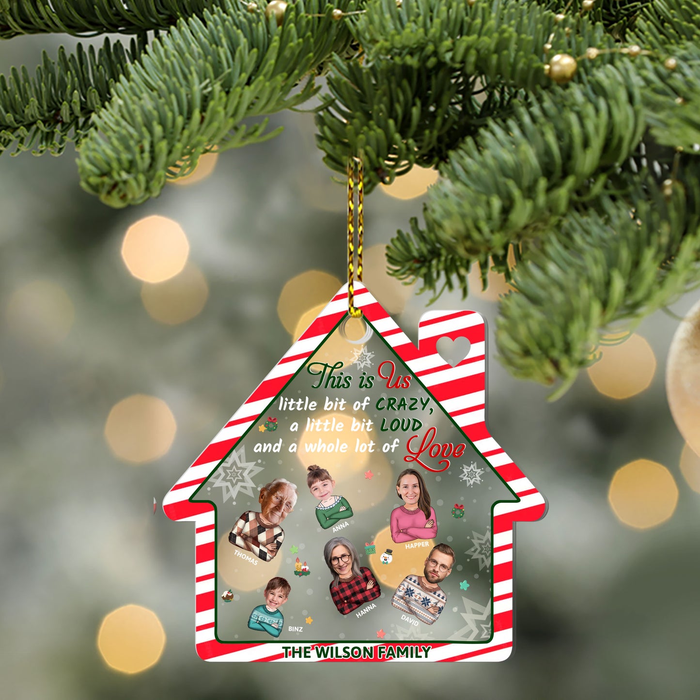 This Is Us | Personalized 1-Side Acrylic Ornament JSACOPT1979L