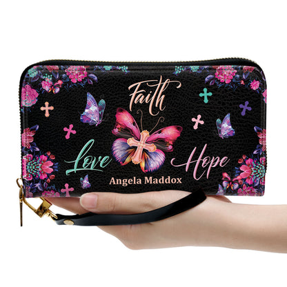 Faith Love Hope | Personalized Clutch Purse CPM233