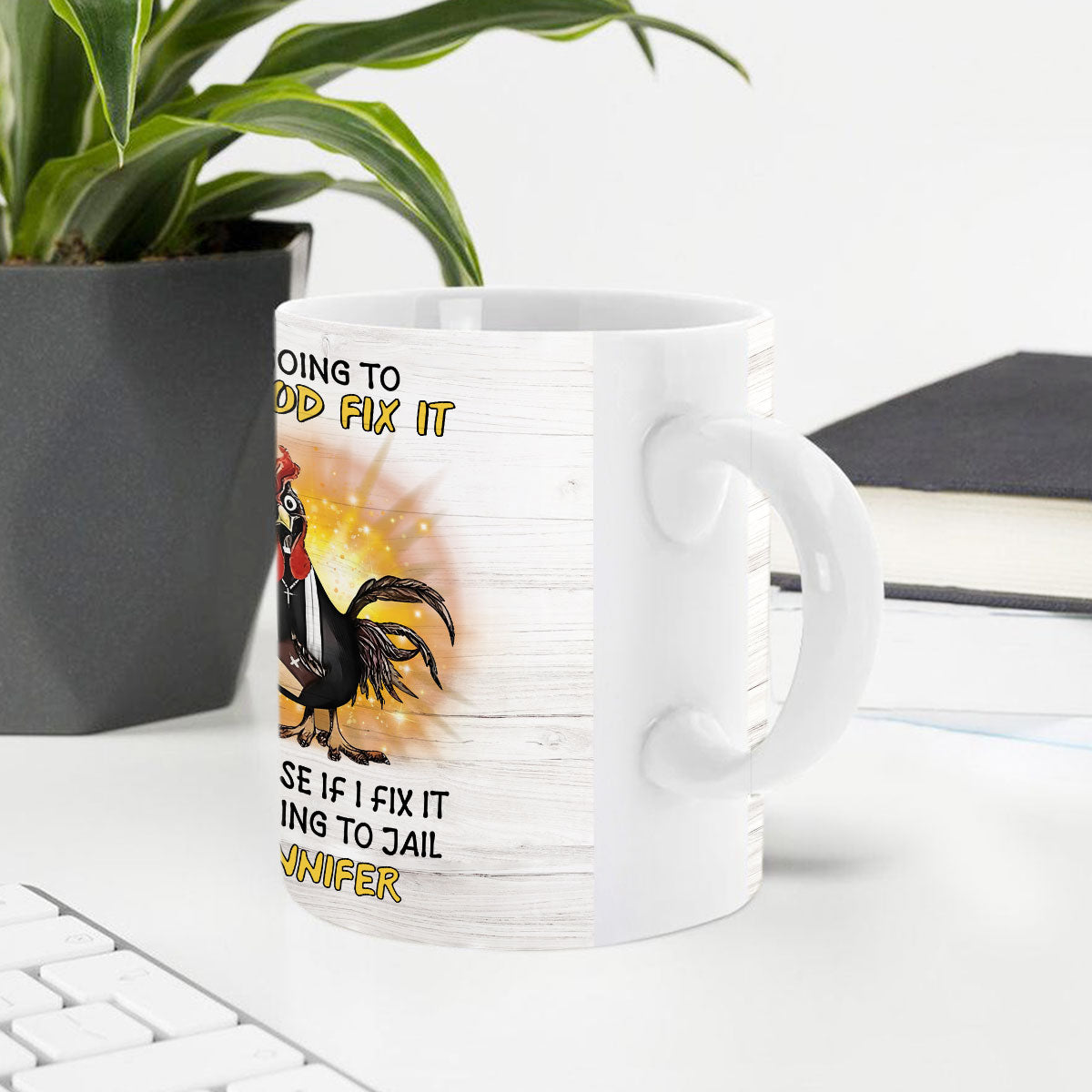 Let God Fix It - Awesome White Ceramic Mug CCMNAHN1005A