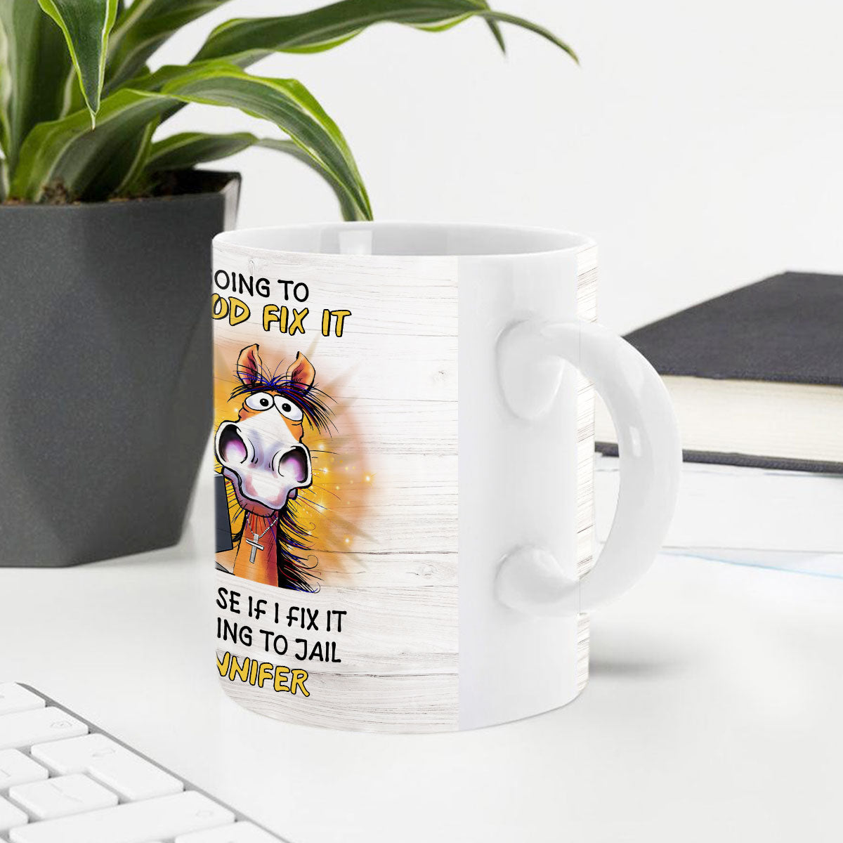 Let God Fix It - Awesome White Ceramic Mug CCMNAHN1005B