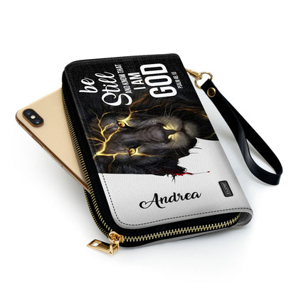 Beautiful Personalized Clutch Purse - Be Still And Know That I Am God H03