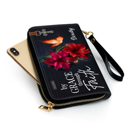 By Grace Through Faith - Special Personalized Clutch Purse H14