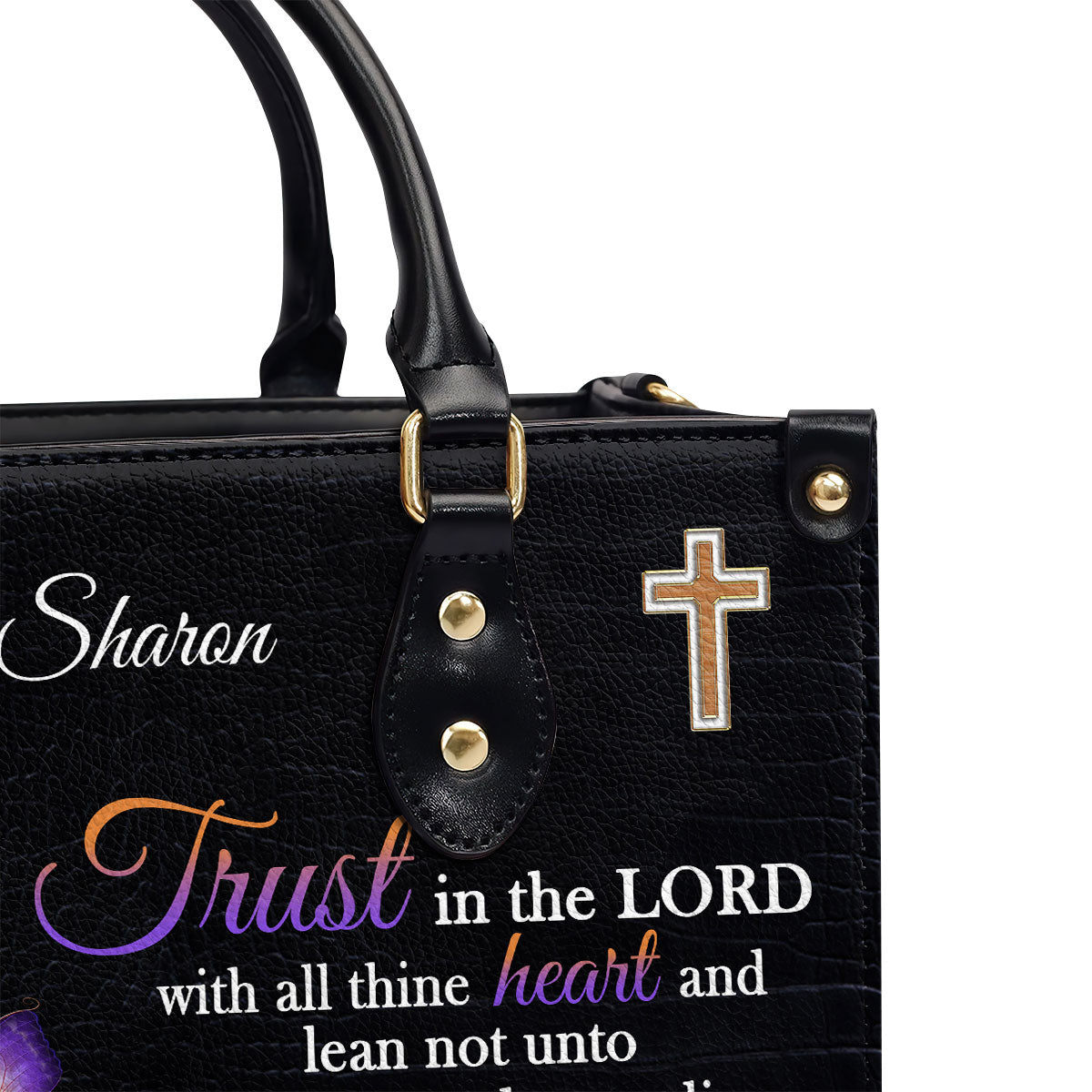 Jesuspirit Personalized Leather Handbag | Bible Bag With Handle | Gift For Christian Women H22