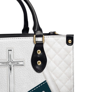 Stunning Christian Butterfly Leather Handbag - Everywhere I Go, I Bring Jesus With Me HHN370