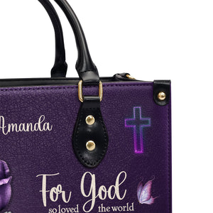 Jesuspirit | Personalized Leather Handbag With Handle | Gift For Women's Ministry HN26
