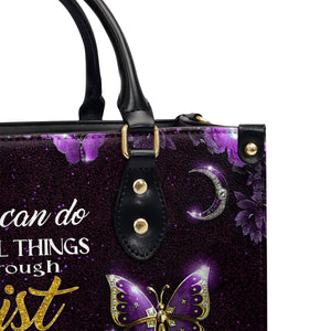 Special Purple Leather Handbag For Marianne NM143D