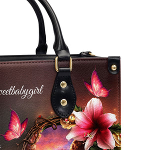 God, Grant Me The Serenity To Accept The Things I Cannot Change - Beautiful Personalized Leather Handbag NUH321