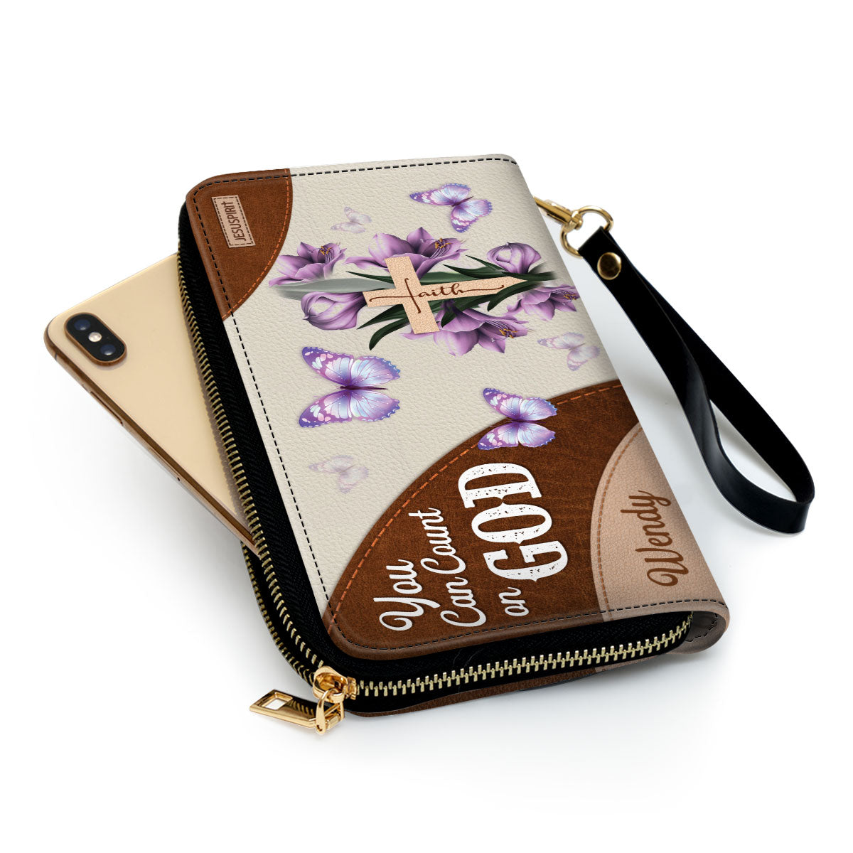 You Can Count On God - Awesome Personalized Christian Clutch Purse NUH332
