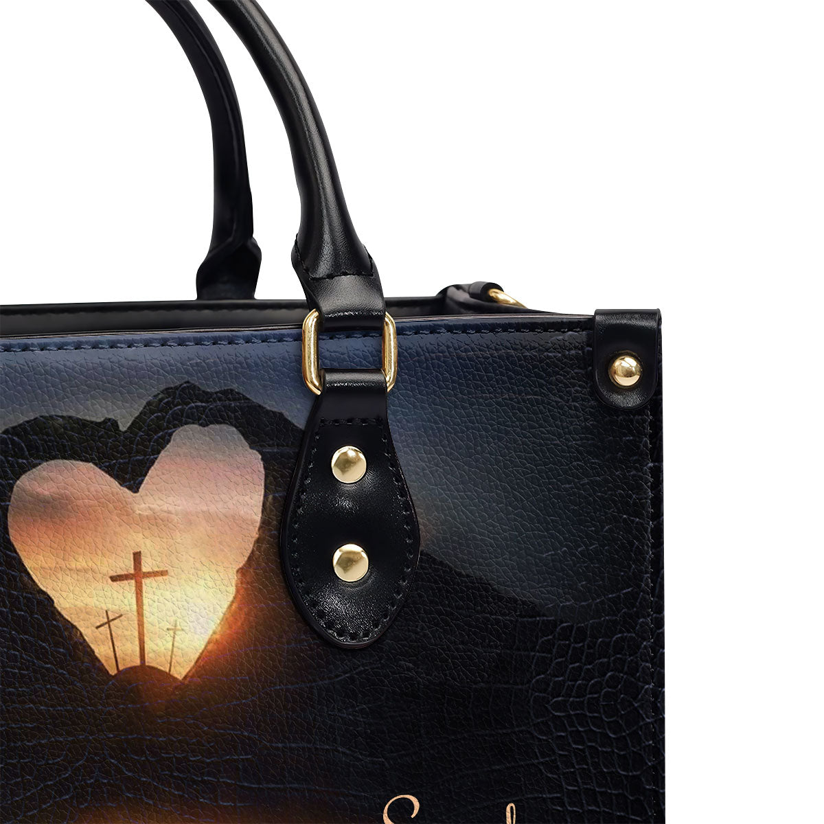 Beautiful Personalized Leather Handbag - I Am The Light Of The World NUH450