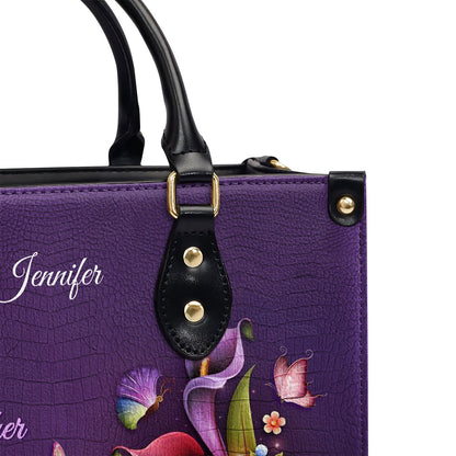 Special Personalized Leather Handbag - Everyone Who Loves Has Heen Born Of God And Knows God NUH464