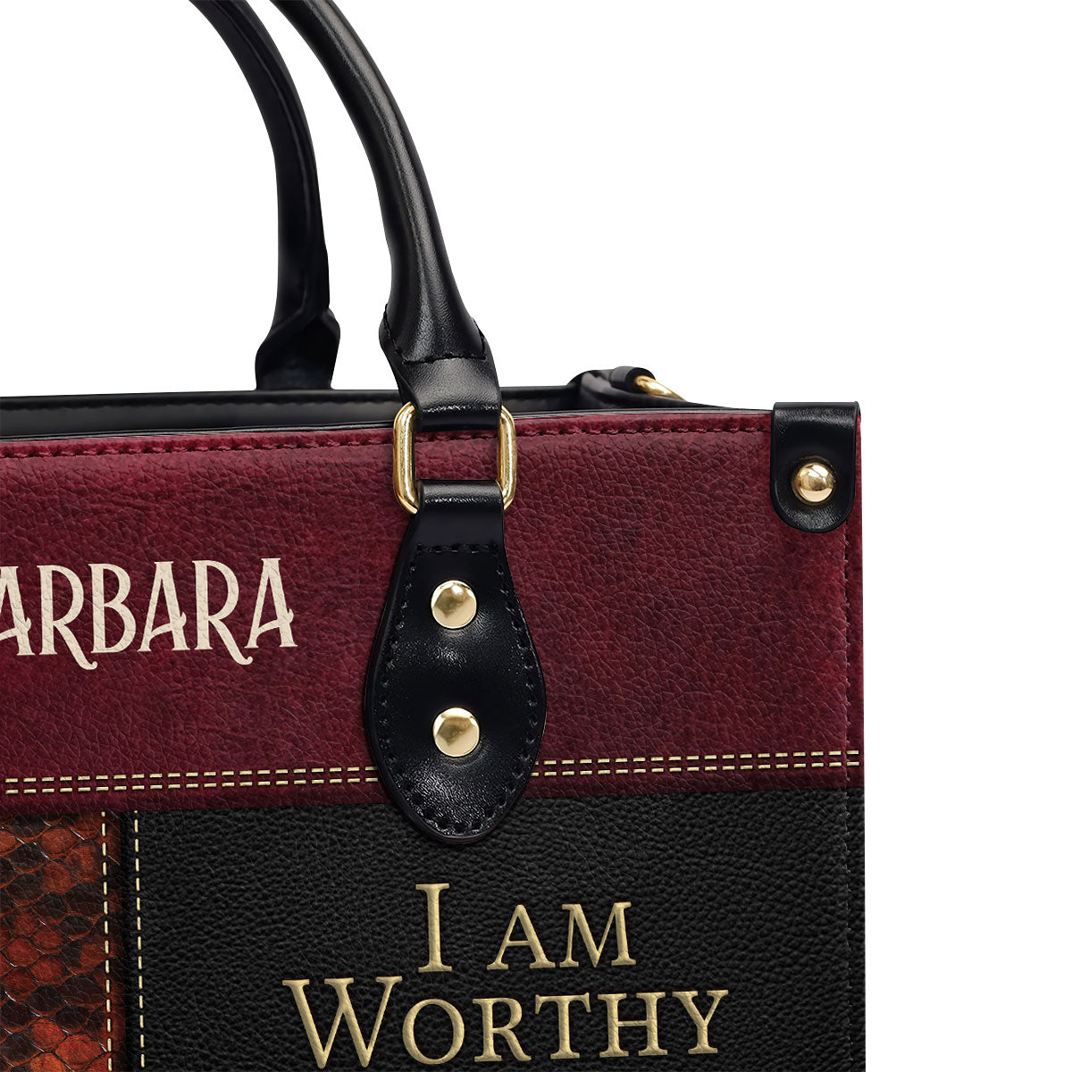 I Am Strong, I Am Worthy - Special Christian Leather Handbag NUHN282