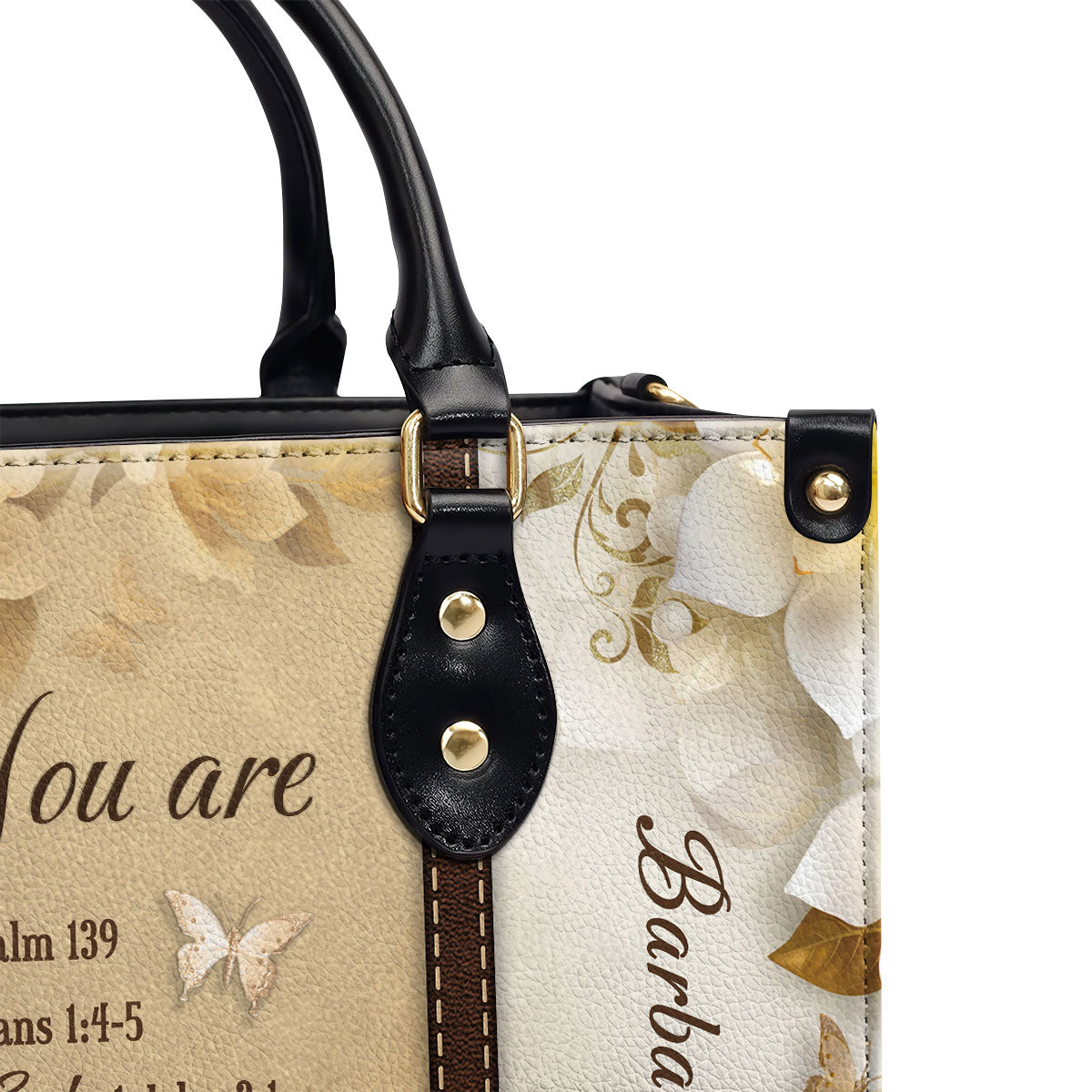 HS COLLECTION Women PU Leather Handbags Flower Embroidered Bags Fashion  Satchel Bags Top Handle