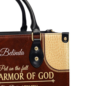 The Sword Of The Spirit - Unique Personalized Christian Leather Handbag NUM352