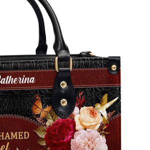 Lovely Personalized Leather Handbag - For I Am Not Ashamed Of The Gospel NUM467